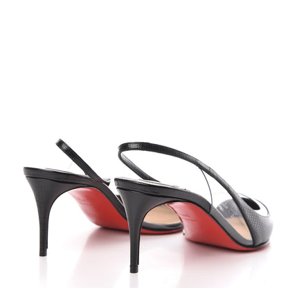 Christian Louboutin Calf Zarli PVC Optisexy 70 Pumps 36.5 Black 4 of 8