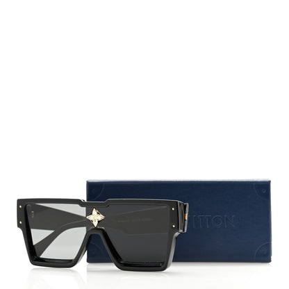 Louis Vuitton Acetate Swarovski Crystal Cyclone Sunglasses Z1578E Black 9 of 9