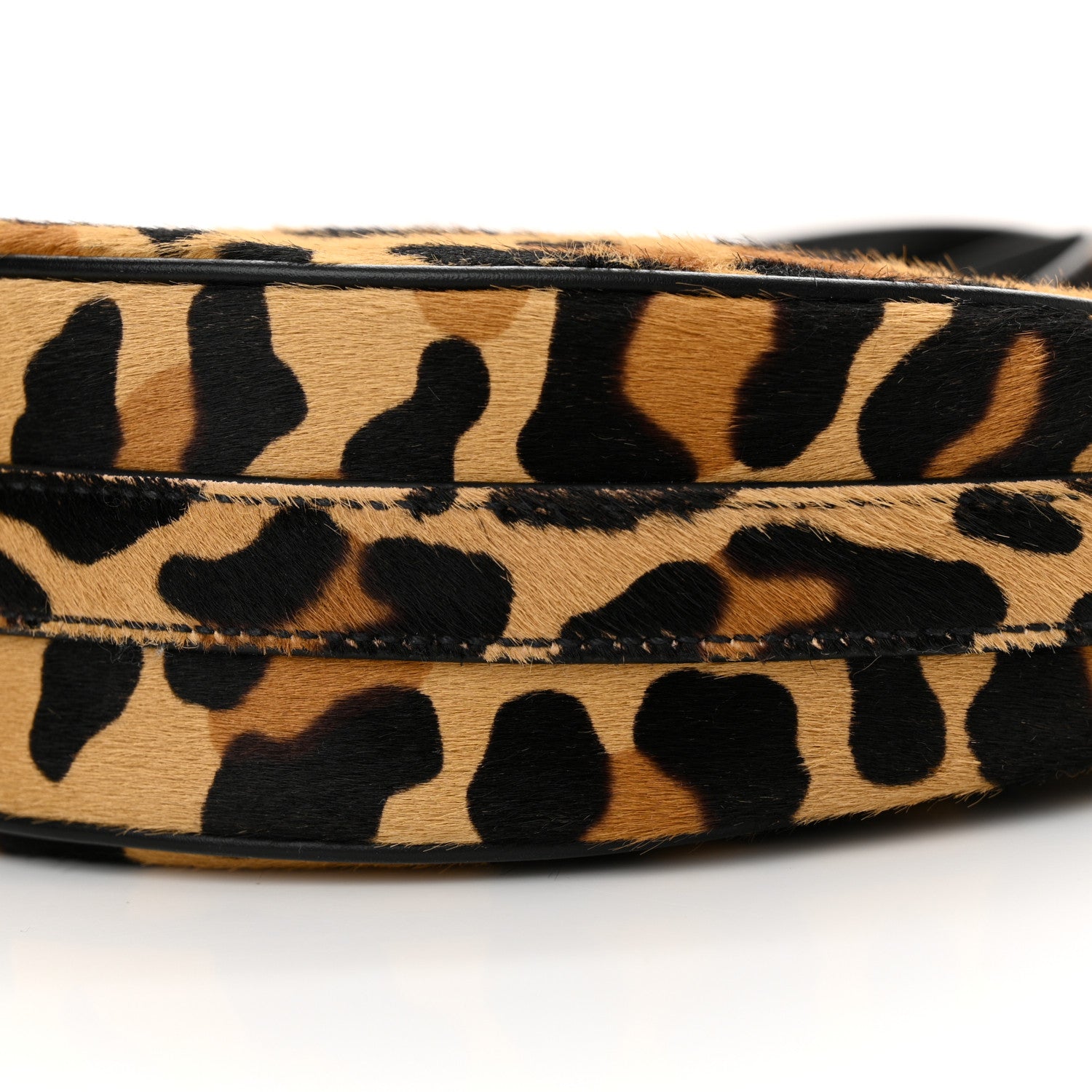 Prada Calf Hair Leopard Print Arque Shoulder Bag Honey 10 of 10