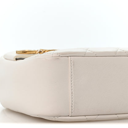 Chanel Calfskin Quilted Enchained Camera Case Bag White 8 of 12