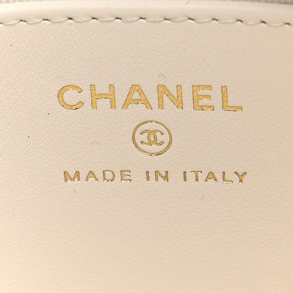 Chanel Crumpled Calfskin Quilted Braided CC Small Hobo White 6 of 11