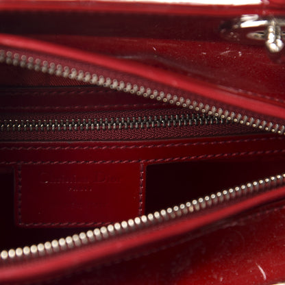 Christian Dior Patent Cannage Medium Lady Dior Red 8 of 11