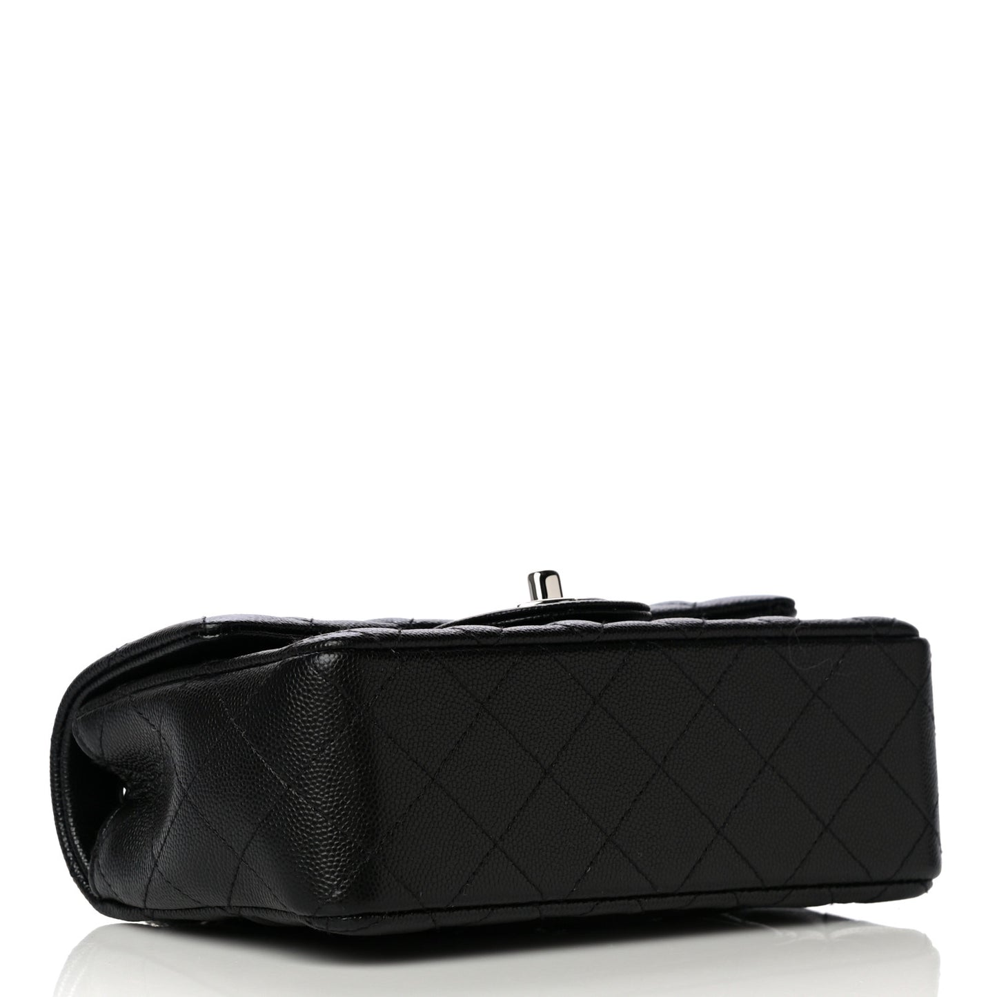 Caviar Quilted Mini Rectangular Flap Black