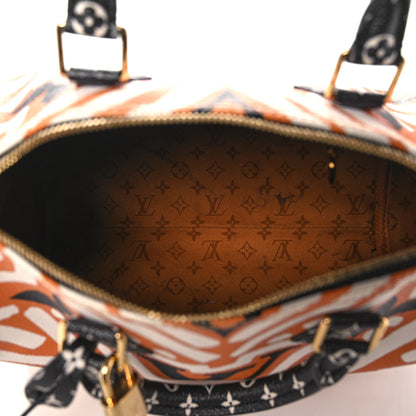 Louis Vuitton Monogram Giant Crafty Speedy Bandouliere 25 Creme Caramel 5 of 13