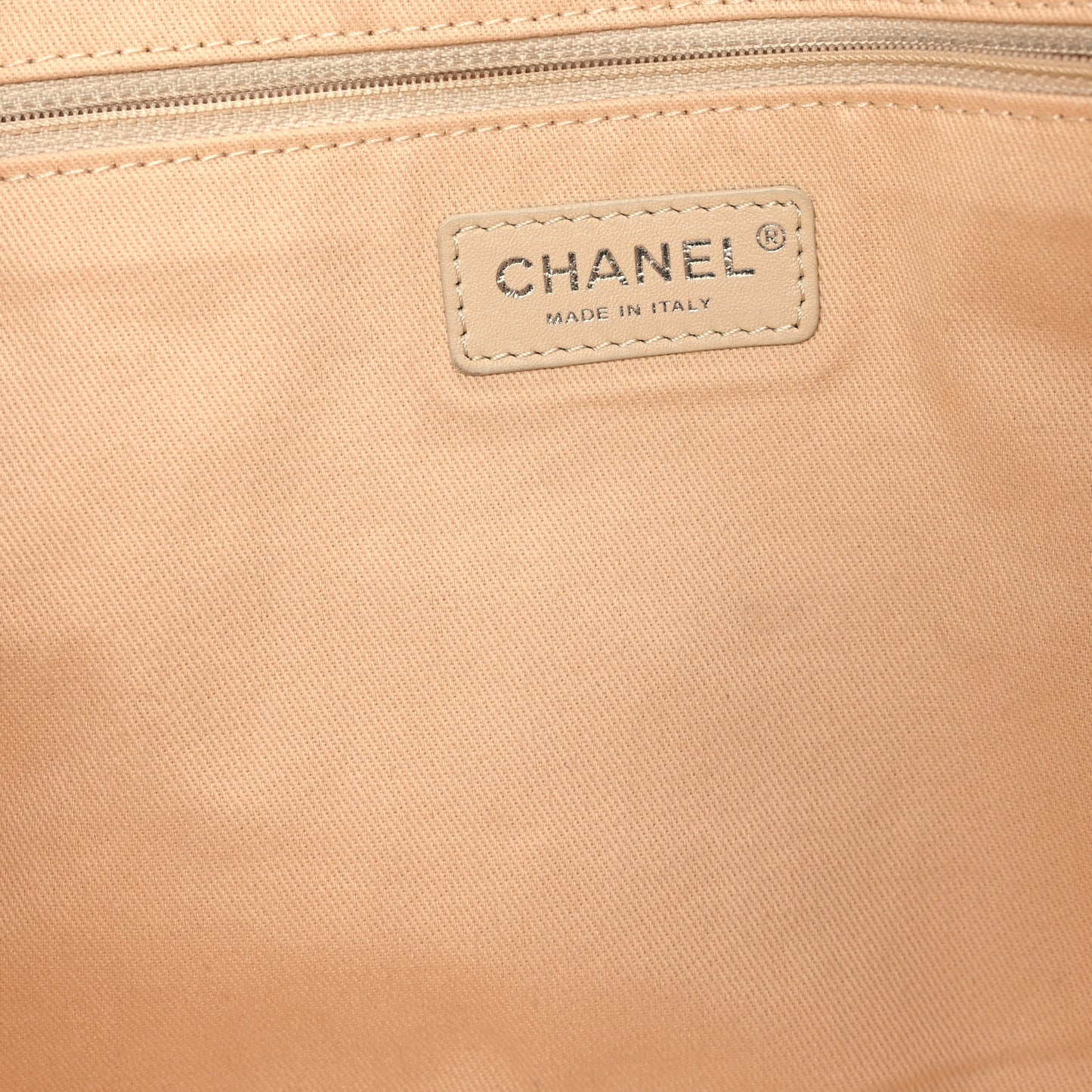 Canvas Large Shopping Tote White Beige