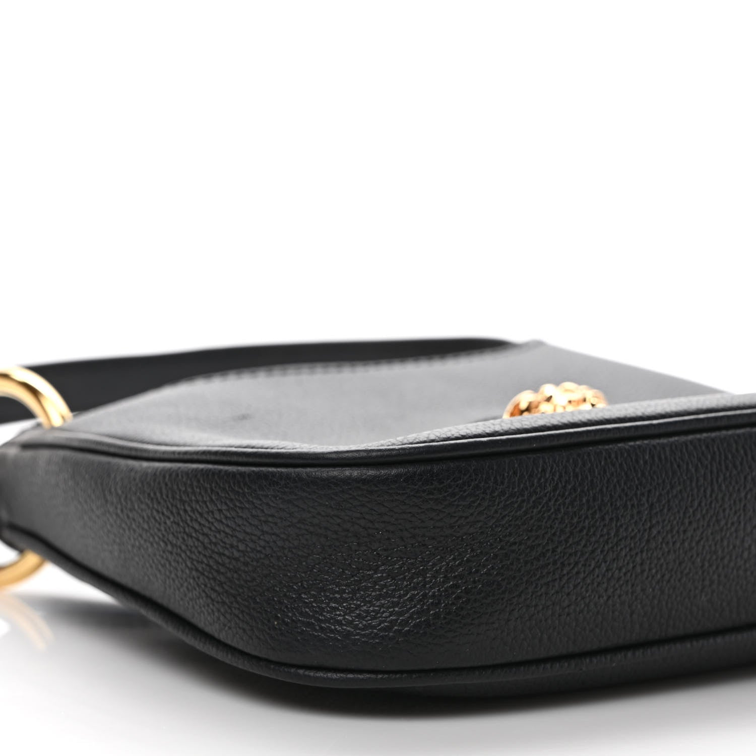 Versace Calfskin La Medusa Small Hobo Crossbody Black 6 of 7