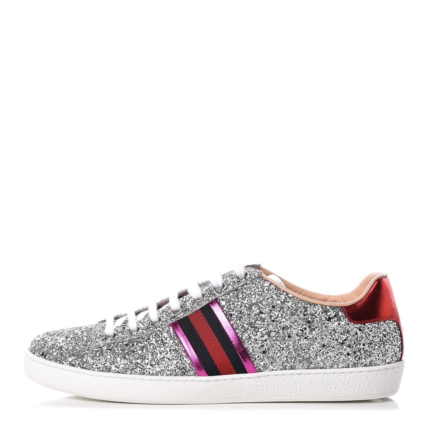 Glitter Web Ace Sneakers 42 Silver