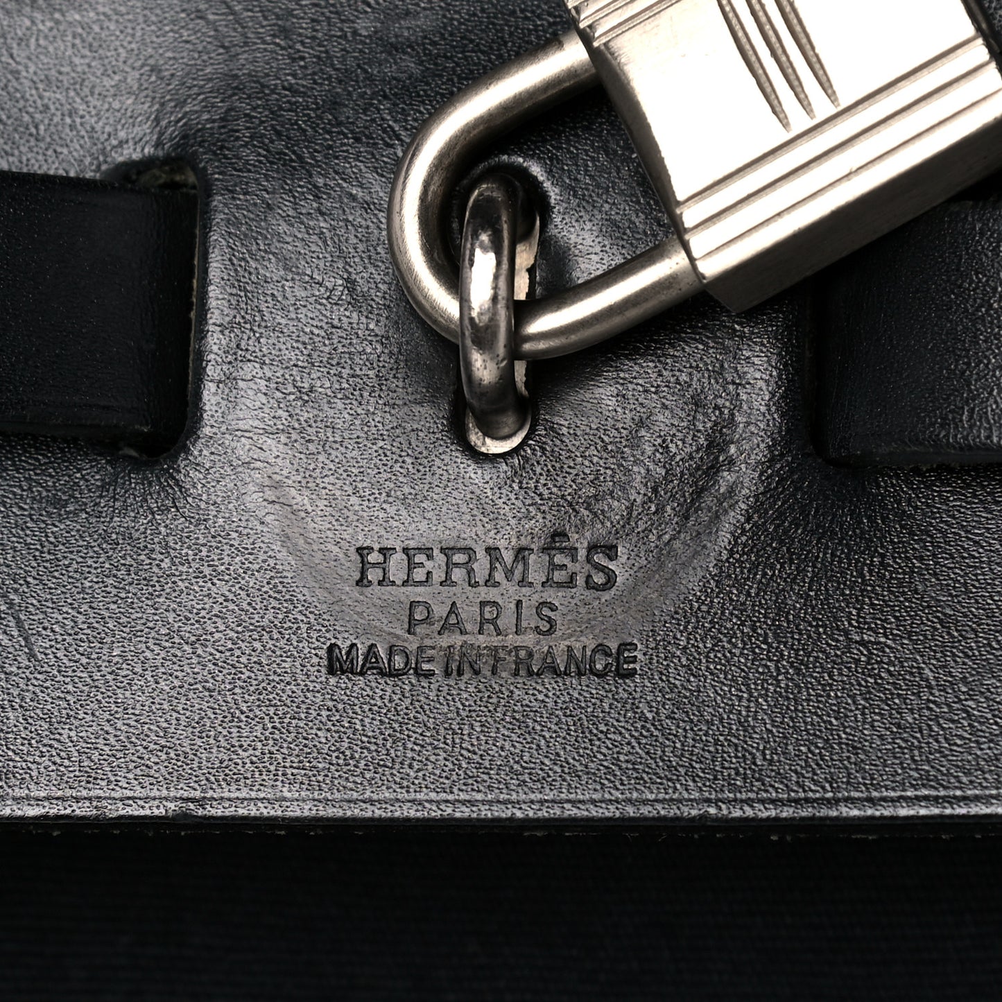 Toile Vache Calfskin Herbag 30 PM Backpack Black