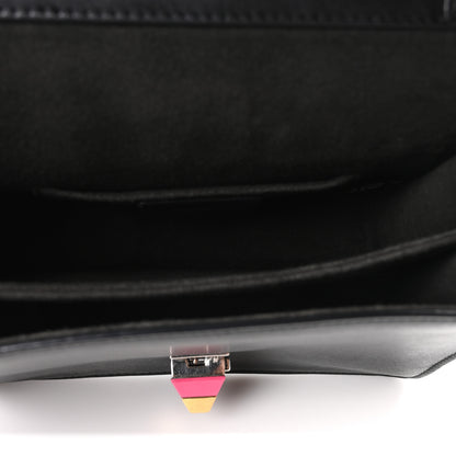 Fendi Vitello Liberty Fun Fair Metal Studded Small Kan I Shoulder Bag Black Multicolor 5 of 10