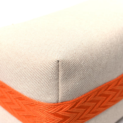 Hermes Canvas Large Bride-A-Brac Pouch Natural Orange 10 of 11