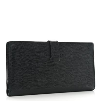 Hermes Epsom Bearn Gusset Wallet Black 6 of 16