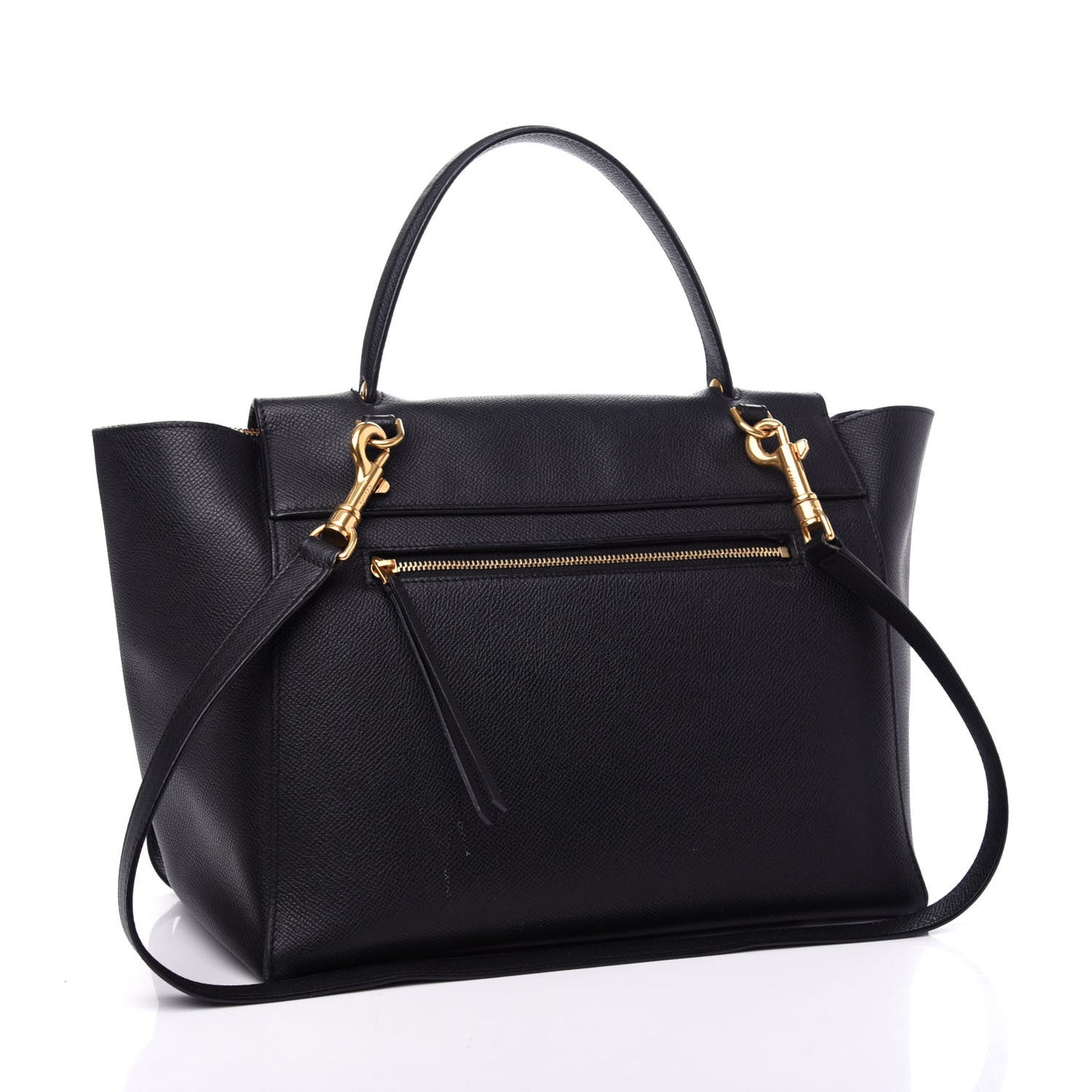 Grained Calfskin Mini Belt Bag Black