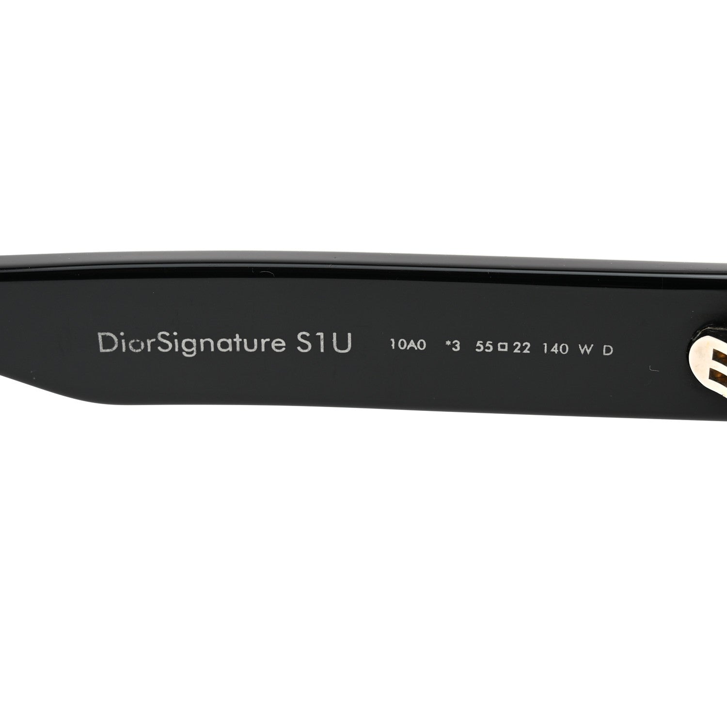 Christian Dior Acetate Diorsignature S1U Square Sunglasses Black 5 of 7