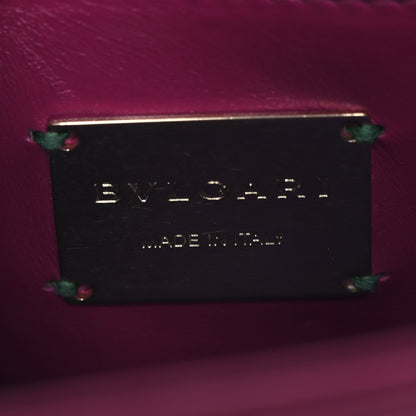 Bulgari Calfskin Galuchat Serpenti Forever Crossbody Bag Dark Pink 7 of 14