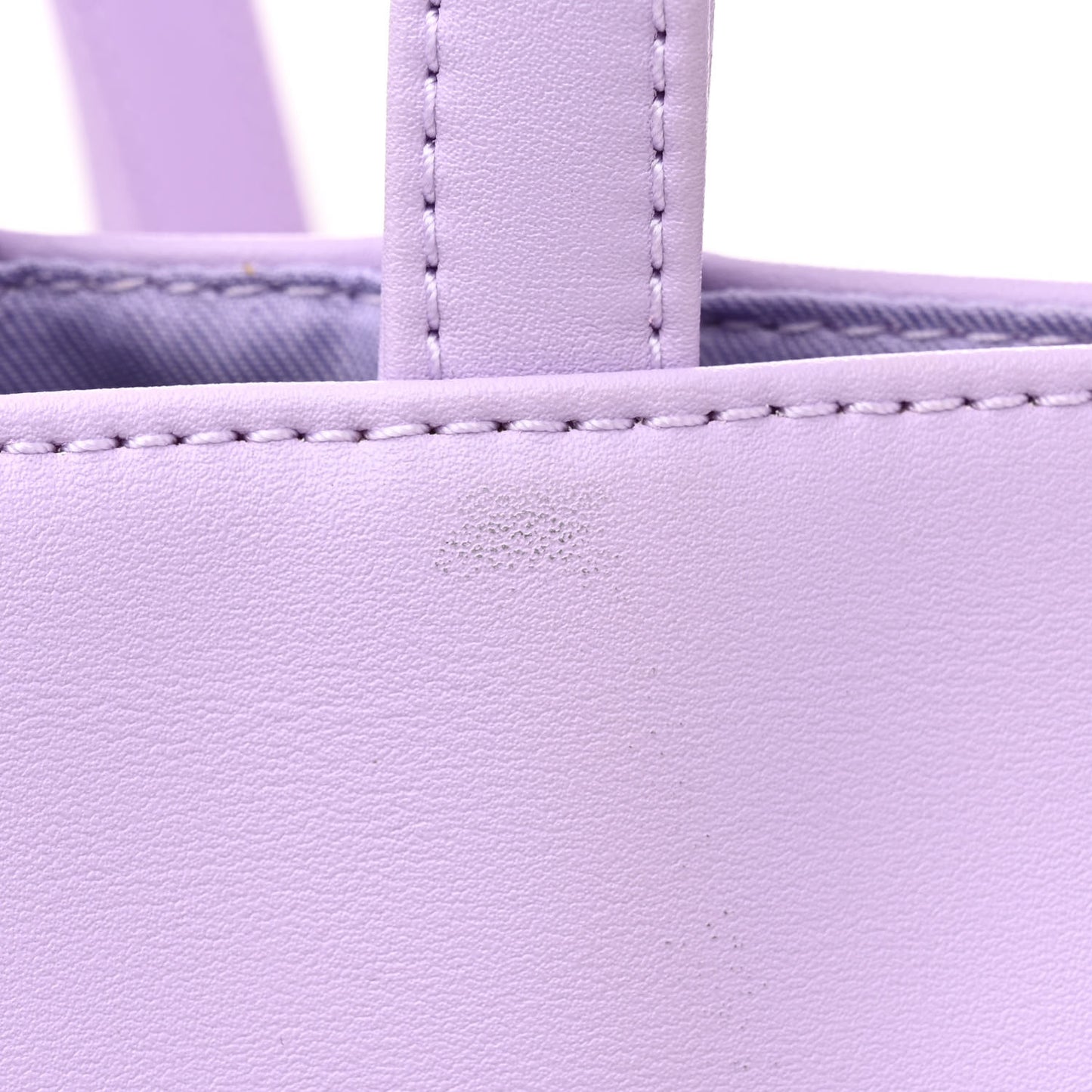 Vegan Leather Medium Shopping Bag Lavender