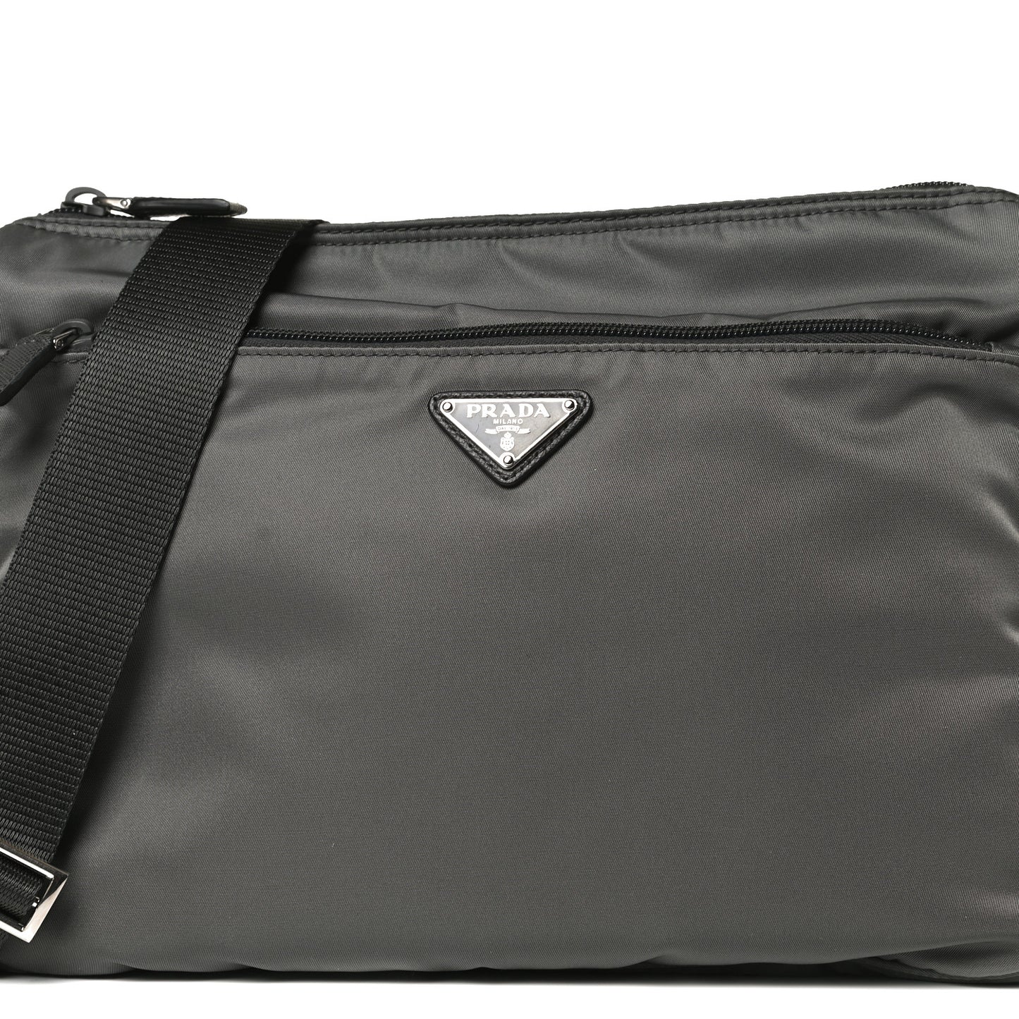 Nylon Vela Messenger Bag Ardesia