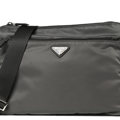 Prada Nylon Vela Messenger Bag Ardesia 9 of 15