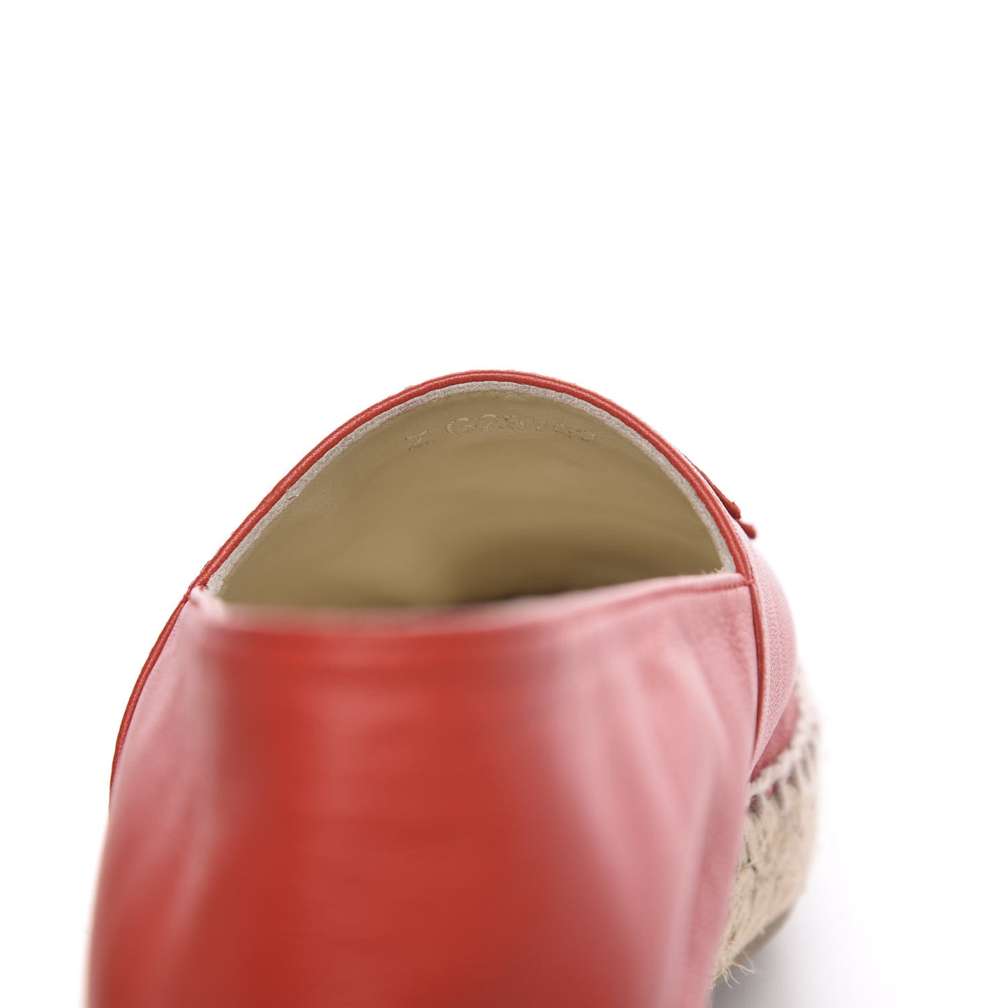 Lambskin CC Espadrilles 36 Red