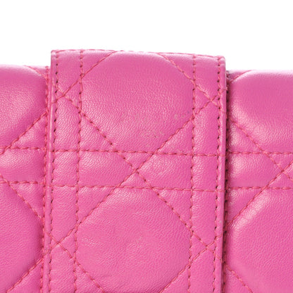 Christian Dior Lambskin Cannage New Lock Pouch Rose Sorbet 8 of 9