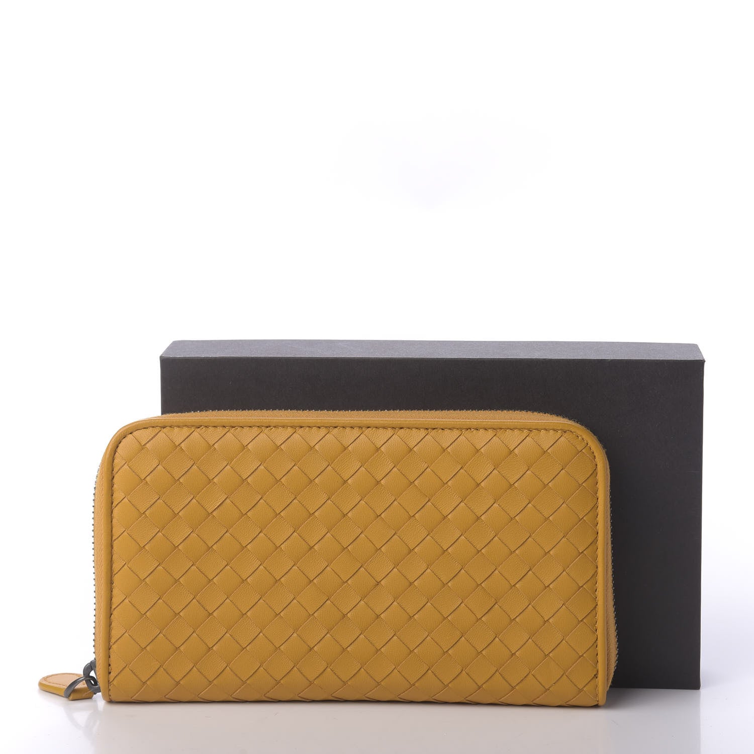Bottega Veneta Nappa Intrecciato Zip Around Wallet Sunset 10 of 10