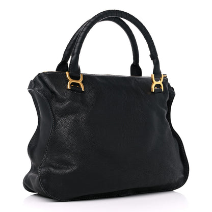Chloe Calfskin Large Marcie Satchel Black 3 of 11
