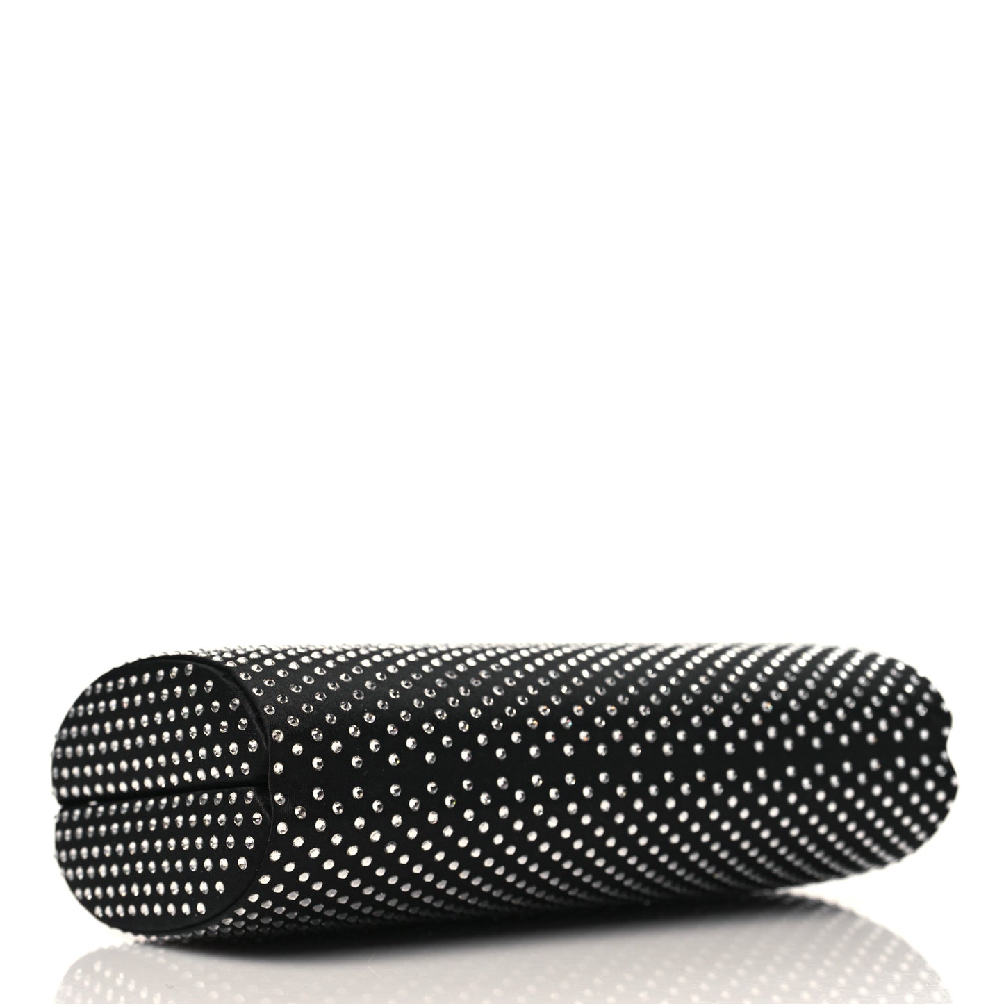 Satin Crystal Karlie Clutch Black