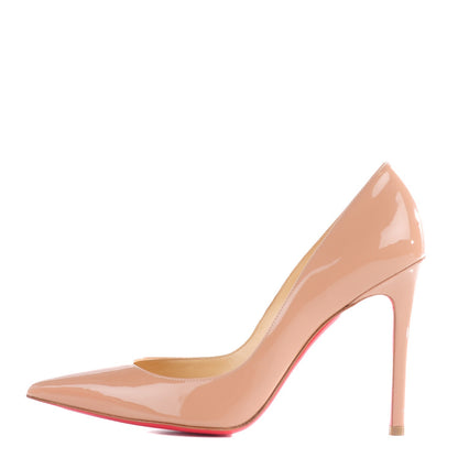 Christian Louboutin Patent Pigalle 100 Pumps 38.5 Nude 2 of 13