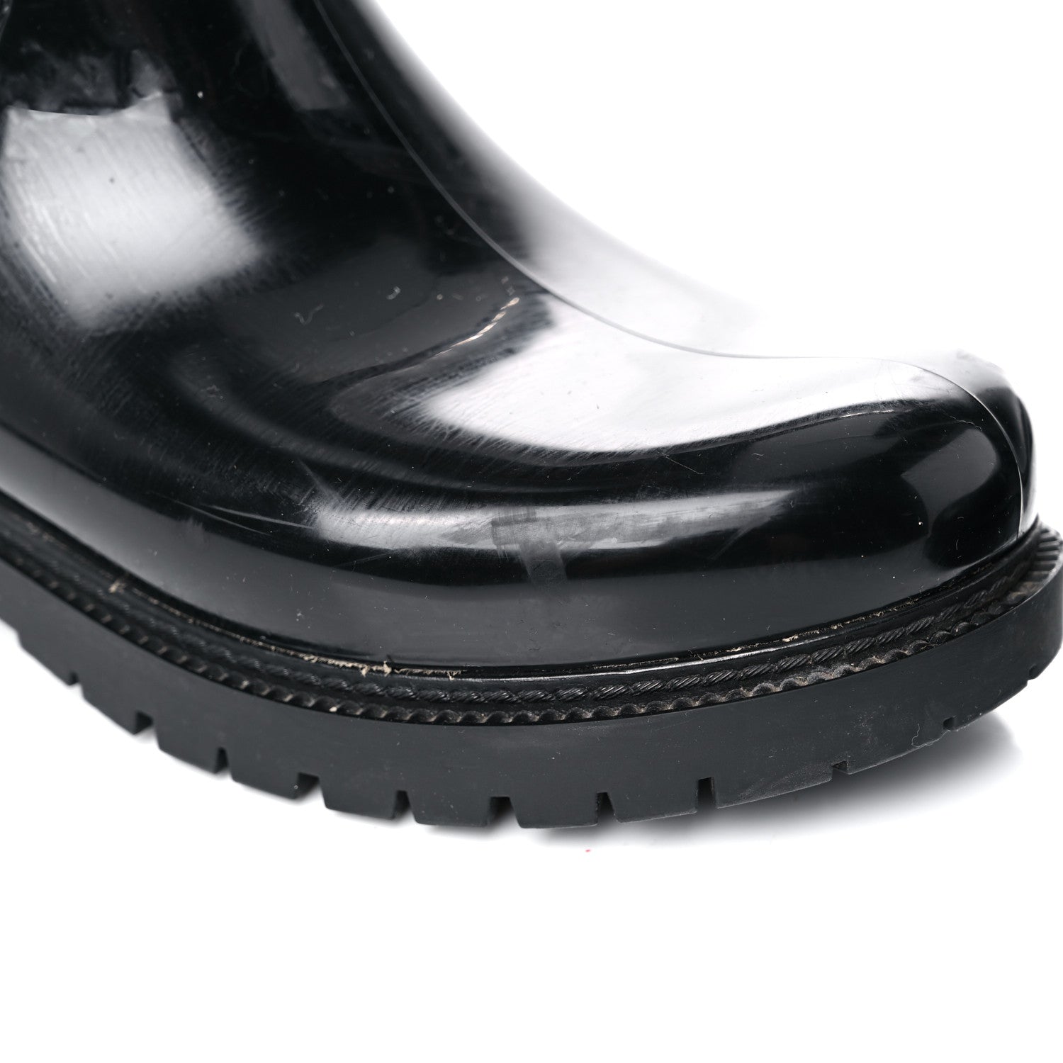 Louis Vuitton Rubber Embossed Monogram Splash Rain Boots 38 Black 10 of 15