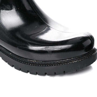 Louis Vuitton Rubber Embossed Monogram Splash Rain Boots 38 Black 10 of 15