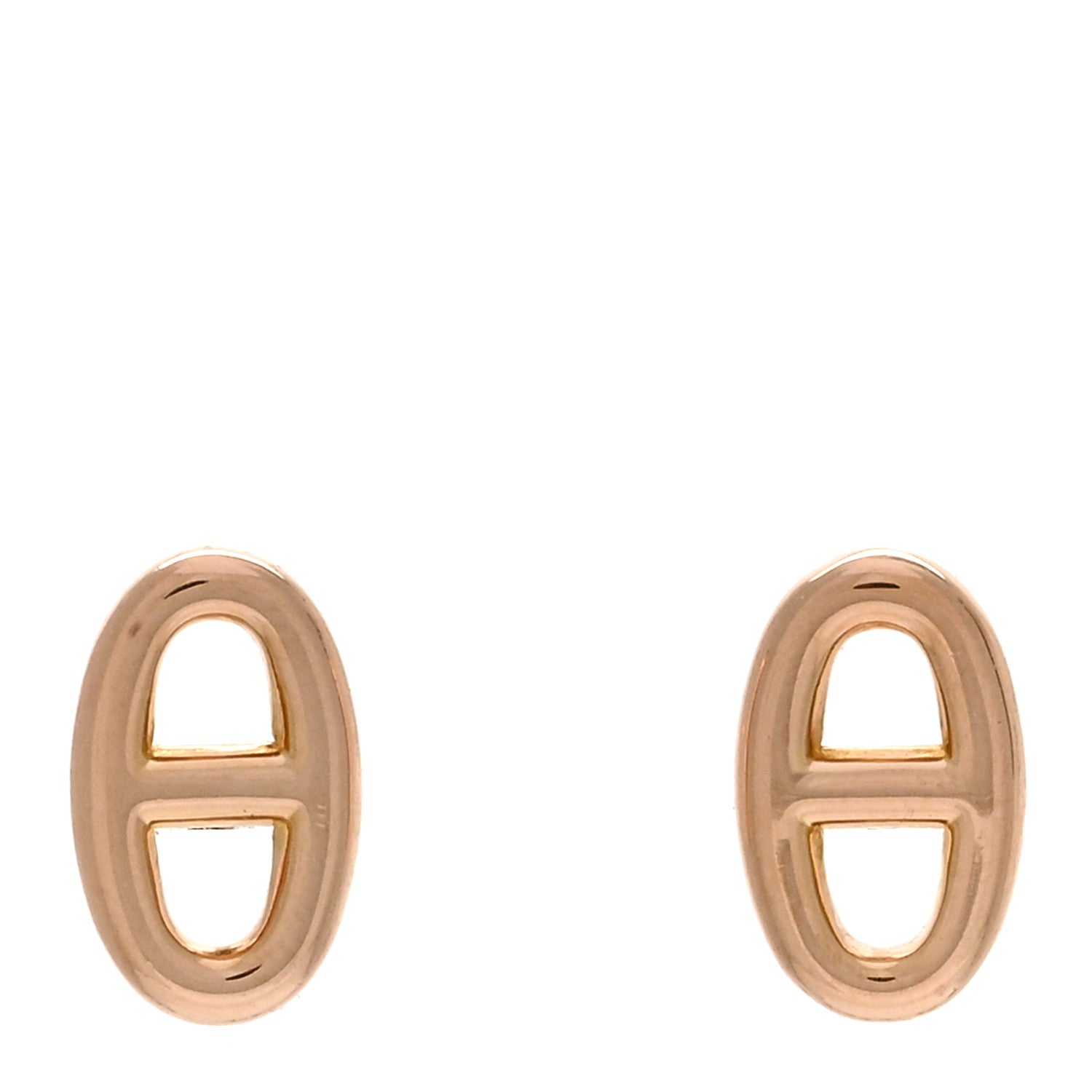 Hermes 18K Rose Gold TPM Farandole Stud Earrings 1 of 4
