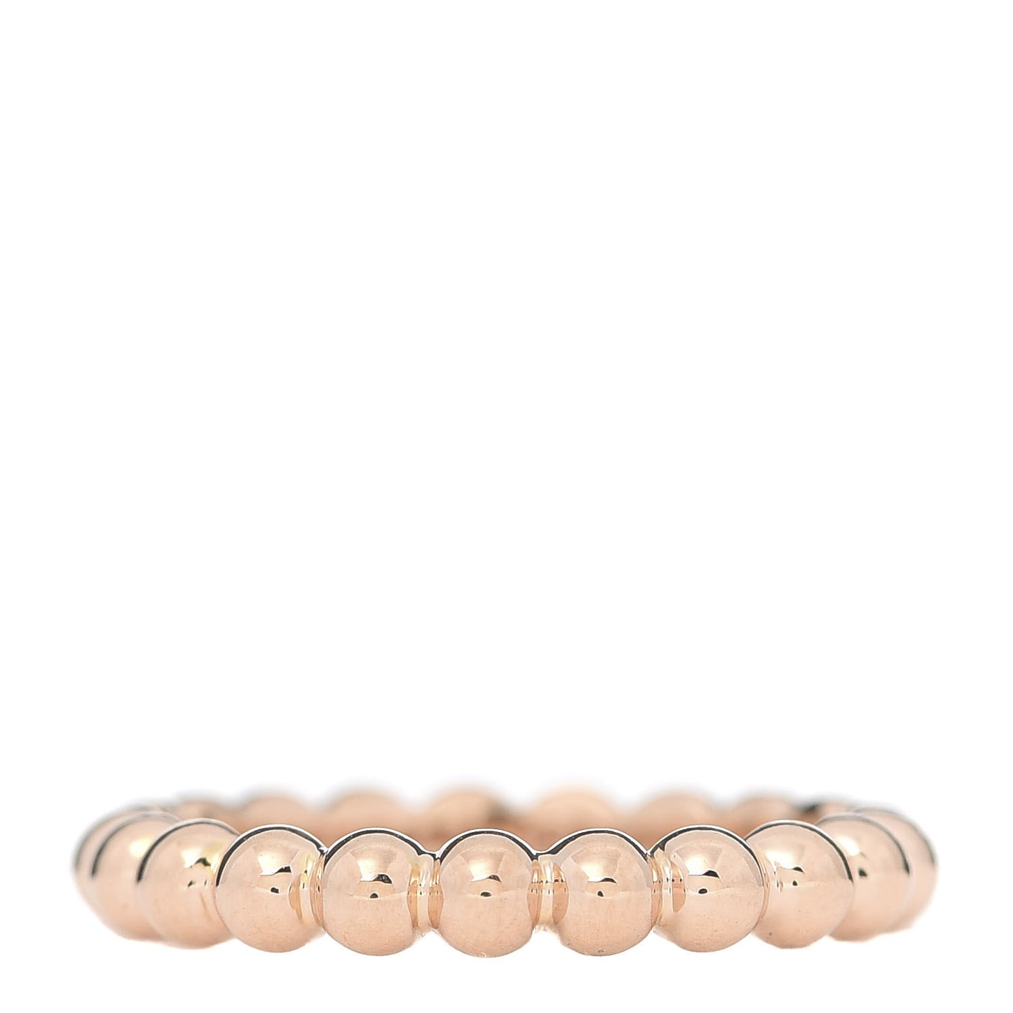 18K Rose Gold Medium Perlee Ring 48 4.5