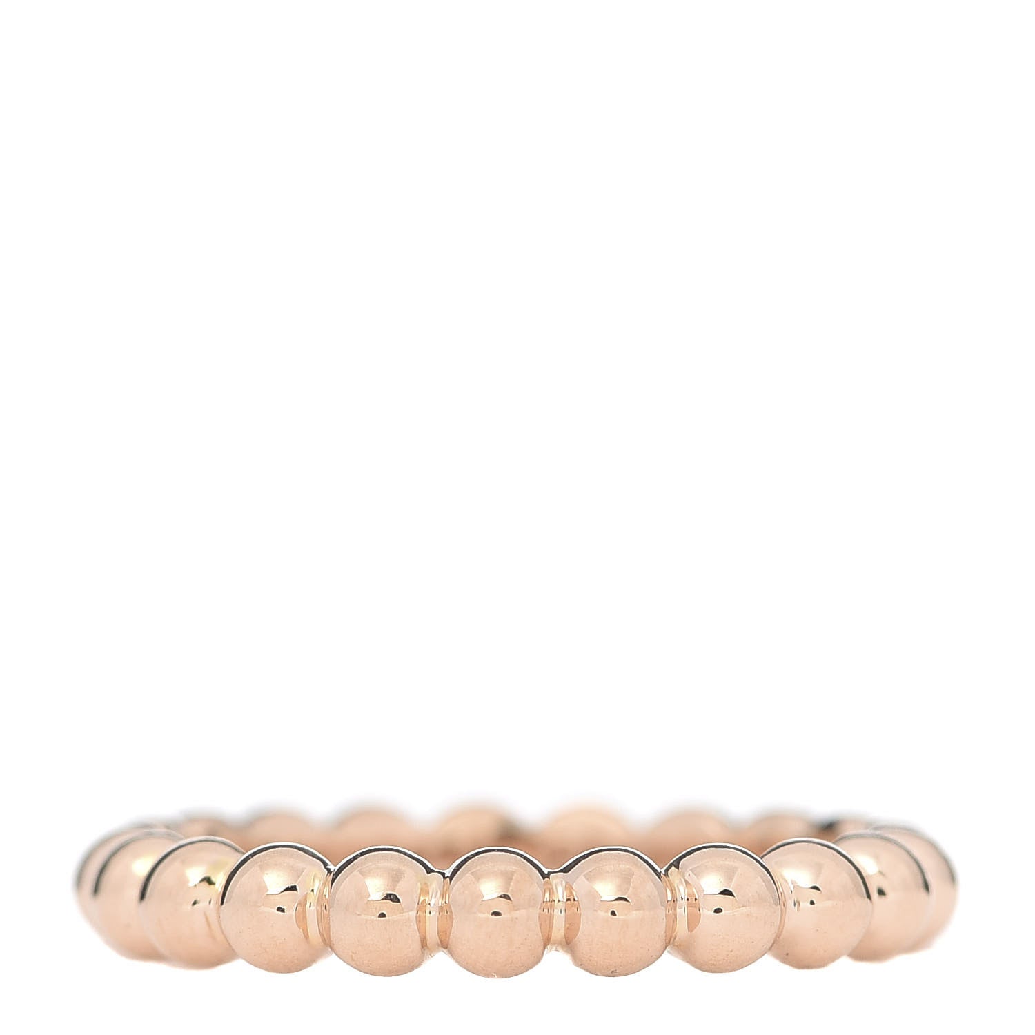 Van Cleef & Arpels 18K Rose Gold Medium Perlee Ring 48 4.5 1 of 6