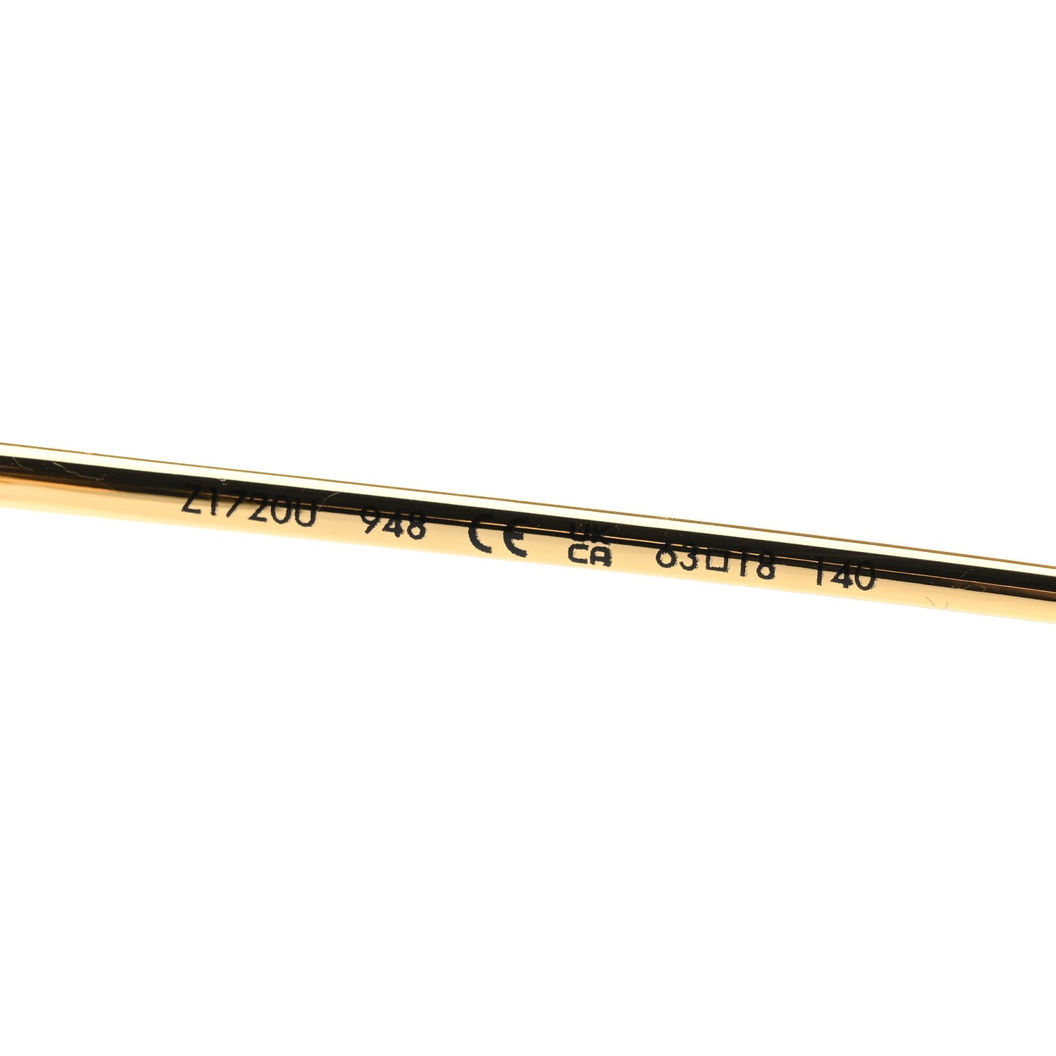 Louis Vuitton Metal LV Charm Cat Eye Sunglasses Z1720U Gold 6 of 7