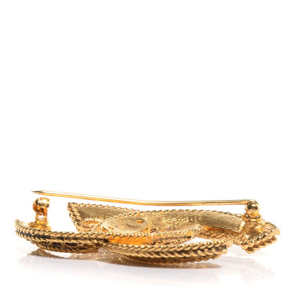 Chanel Large CC Brooch Gold 3 of 5