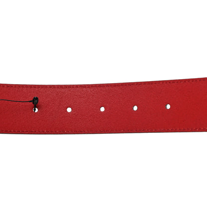 Gucci Selleria Calfskin Mens Interlocking G 37mm Belt 100 40 Rosso 4 of 5