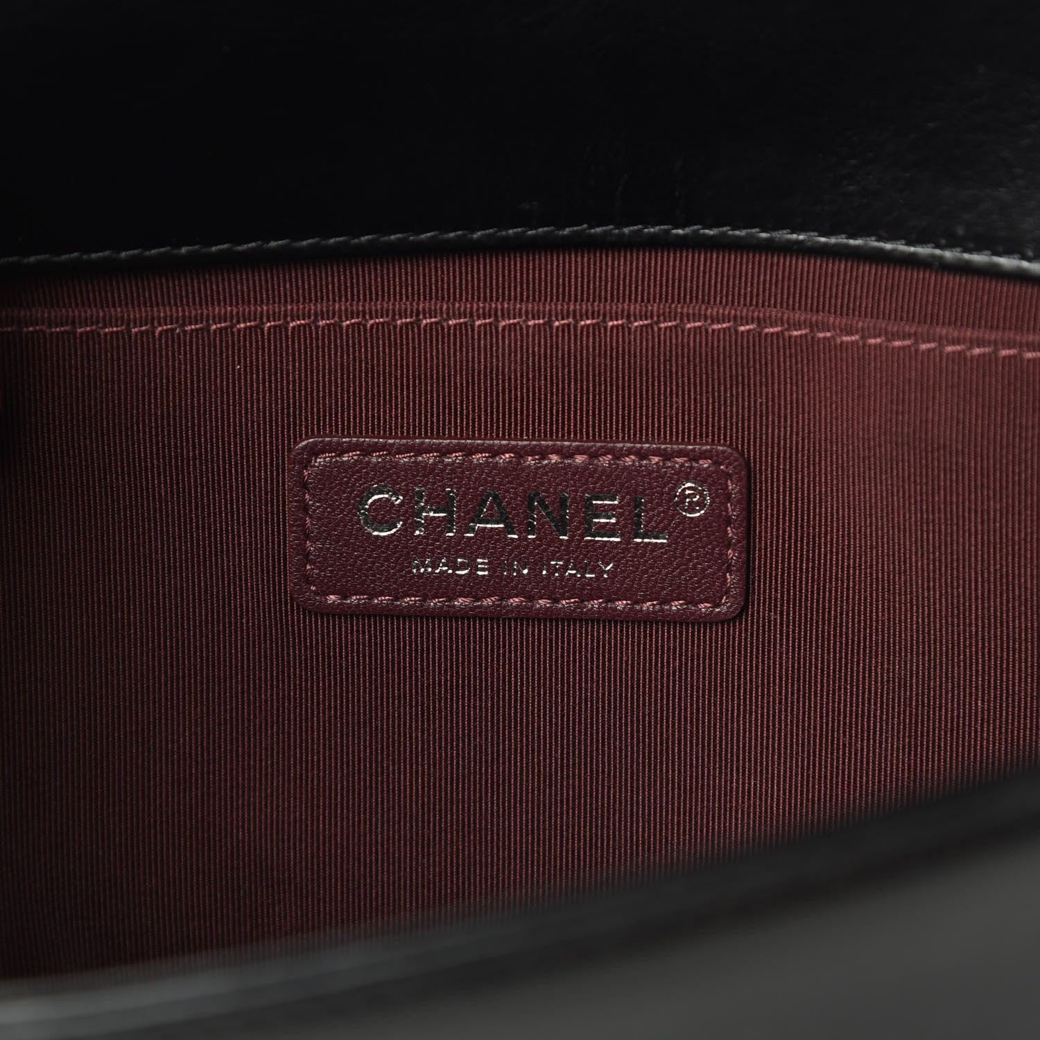 Chanel Glazed Calfskin Quilted Medium Boy Chained Flap Black 6 of 13