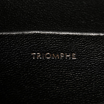 Celine Shiny Calfskin Teen Triomphe Black 7 of 10