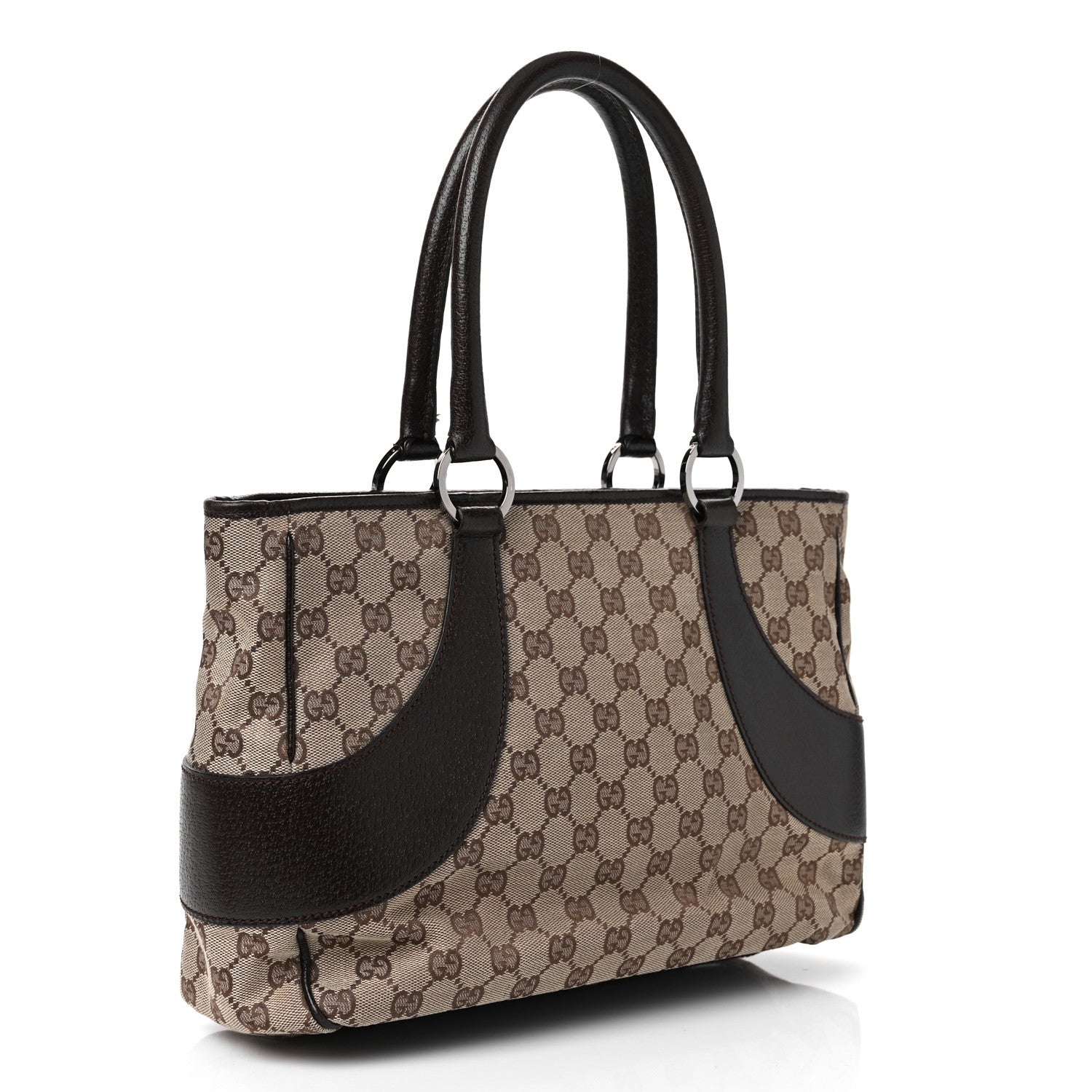 Gucci Monogram Shoulder Bag Dark Brown 2 of 11