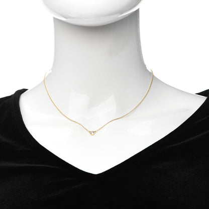 Tiffany 18K Yellow Gold Diamond .17ct Elsa Peretti Diamonds by the Yard Pendant Necklace 2 of 7