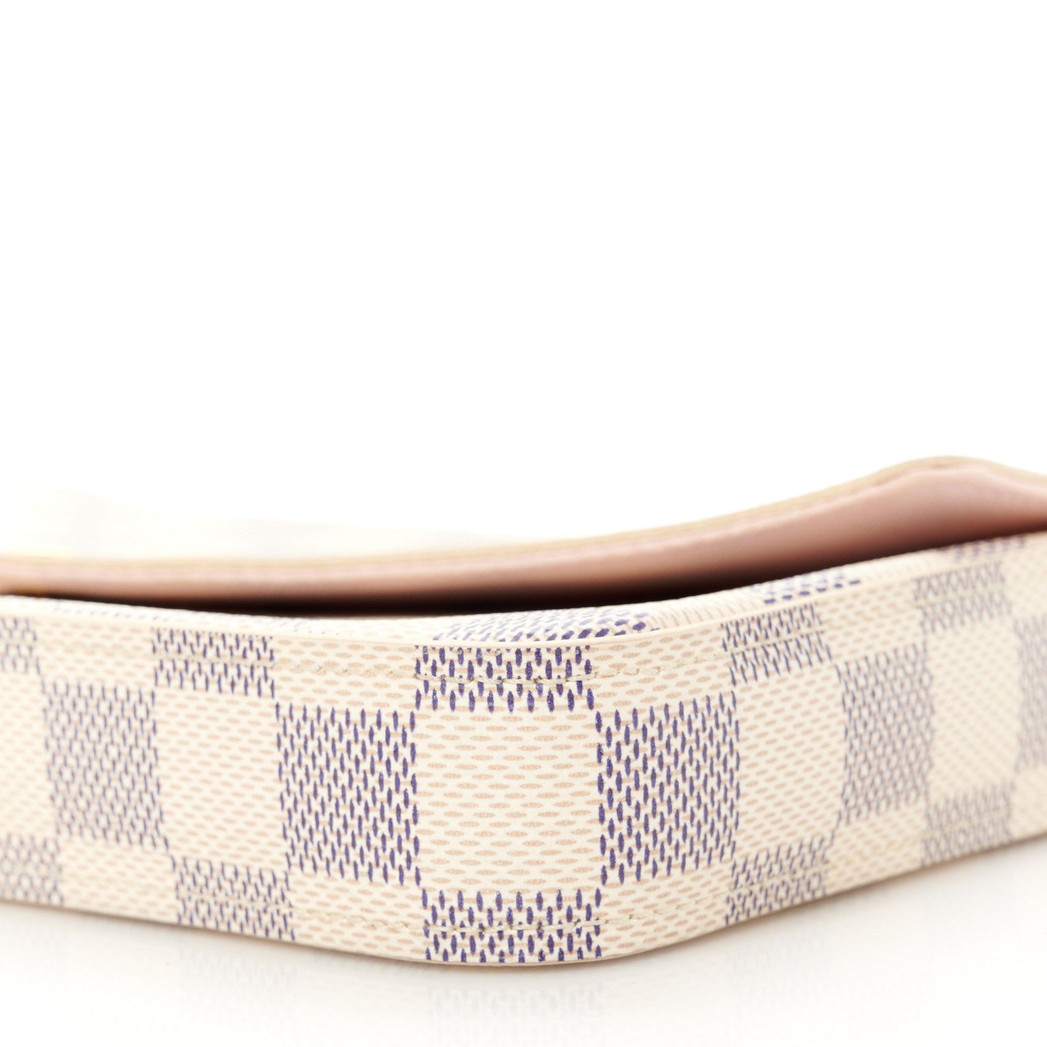 Louis Vuitton Damier Azur Pochette Felicie Chain Wallet Rose Ballerine 15 of 16