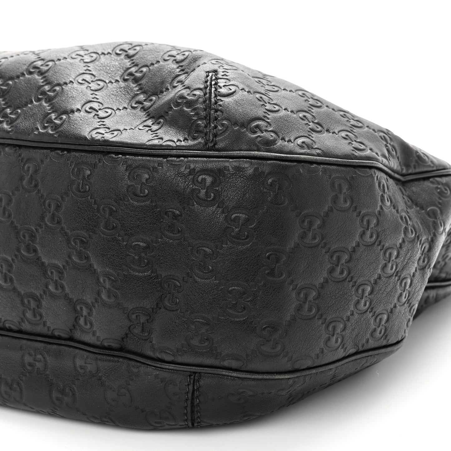 Guccissima Large New Ladies Web Hobo Black
