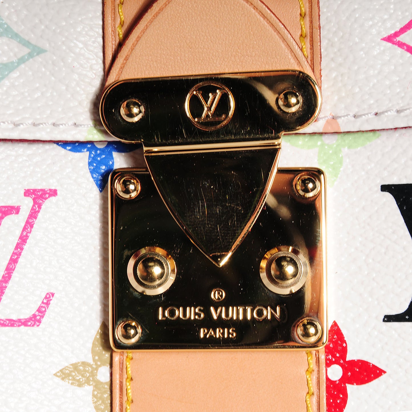 Monogram Multicolor Speedy 30 White