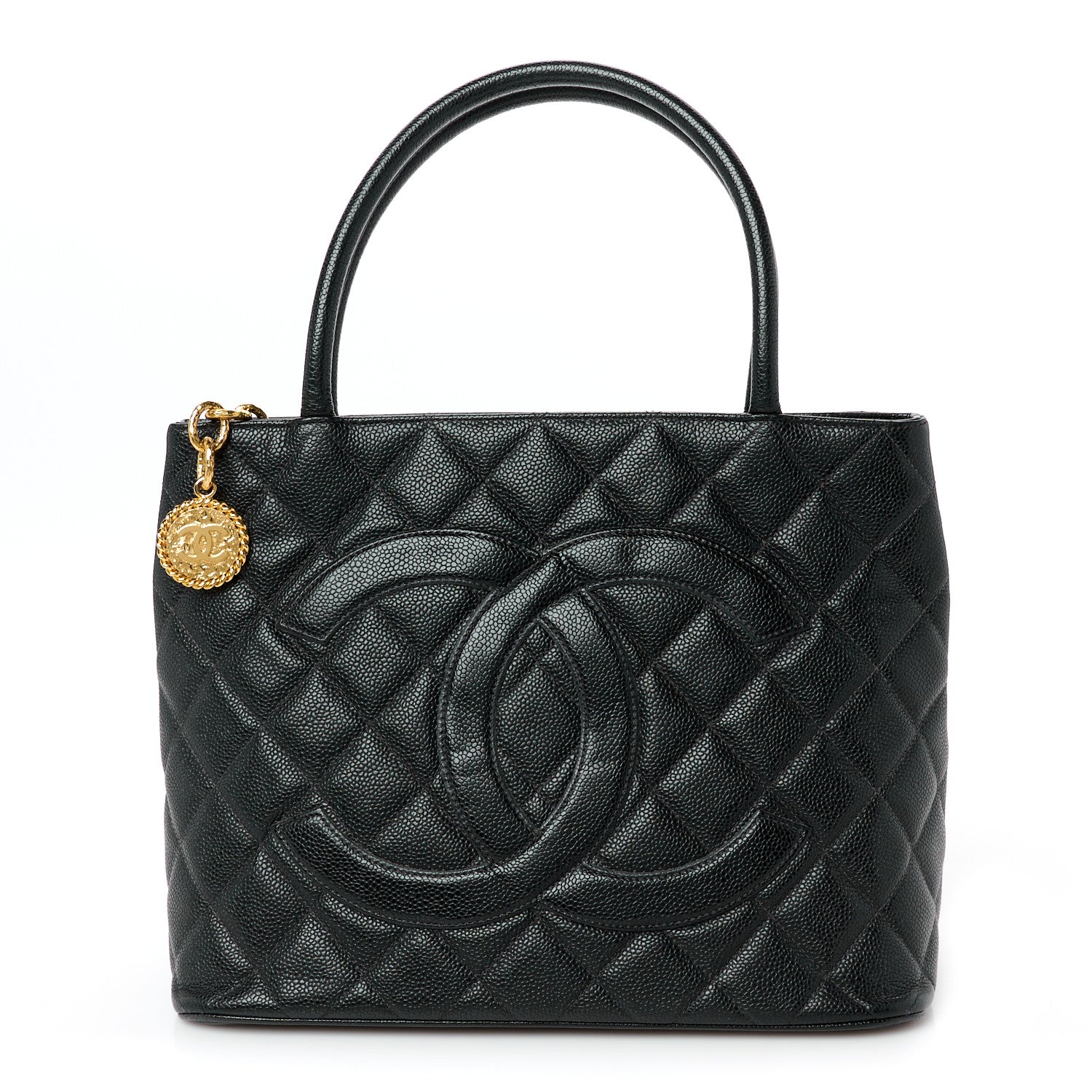 Chanel Caviar Quilted Medallion Tote Black 1 of 10
