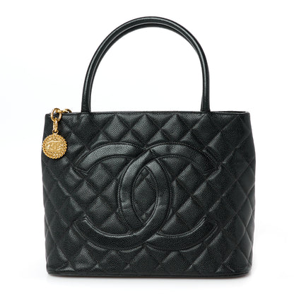 Chanel Caviar Quilted Medallion Tote Black 1 of 10