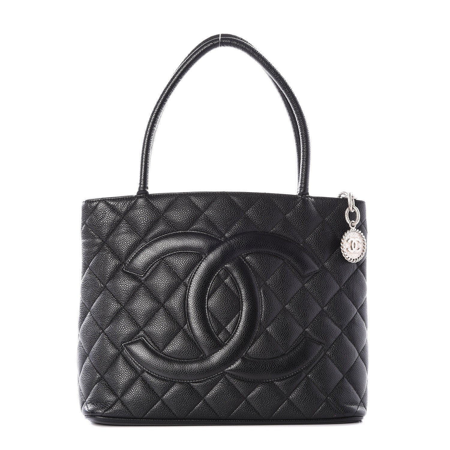 Chanel Caviar Quilted Medallion Tote Black 1 of 9