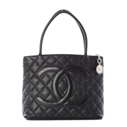 Chanel Caviar Quilted Medallion Tote Black 1 of 9