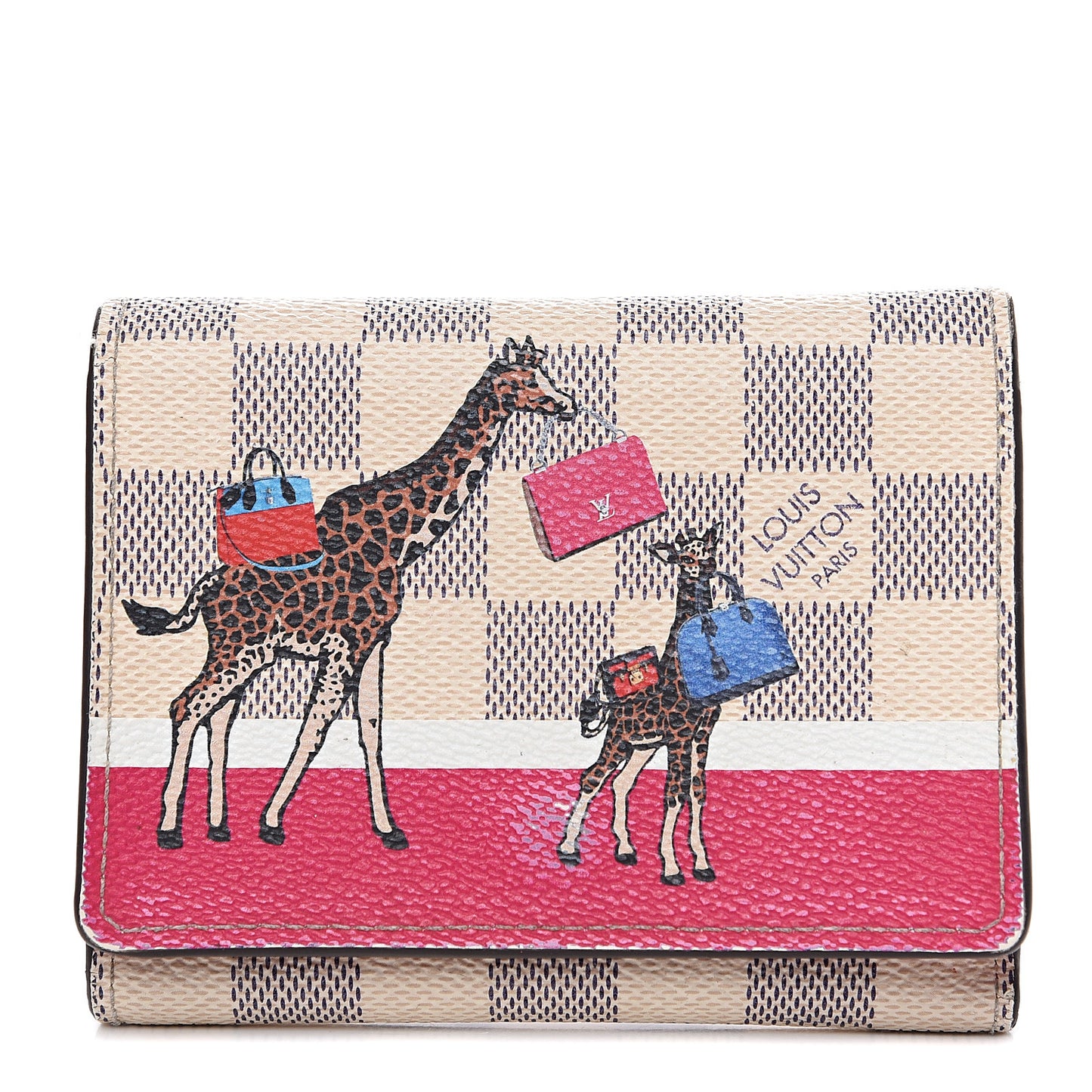 Damier Azur 2017 Christmas Animation Victorine Wallet