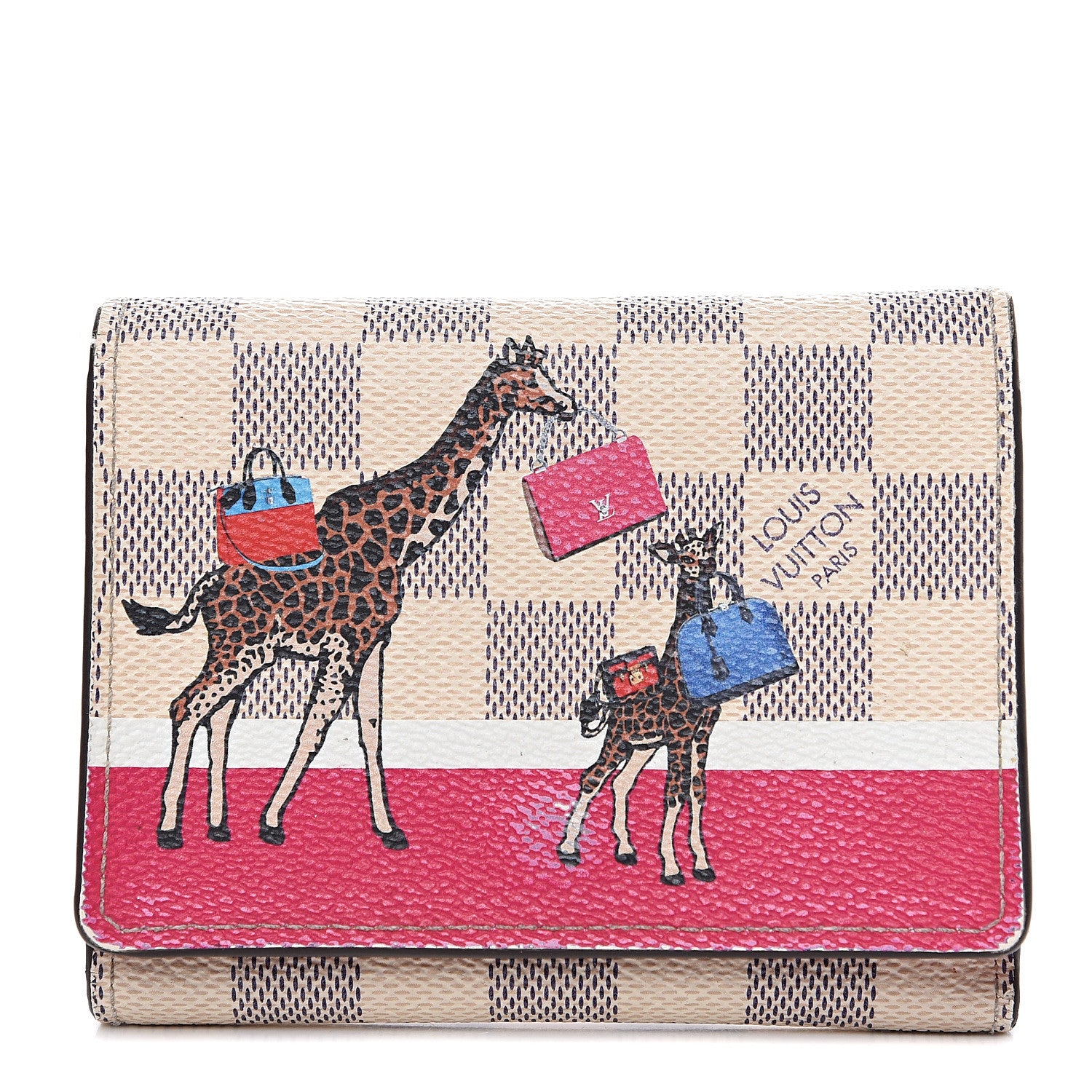 Louis Vuitton Damier Azur 2017 Christmas Animation Victorine Wallet 1 of 12
