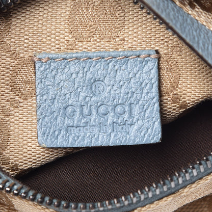 Gucci GG Monogram Web Double Pocket Belt Bag Blue 6 of 7