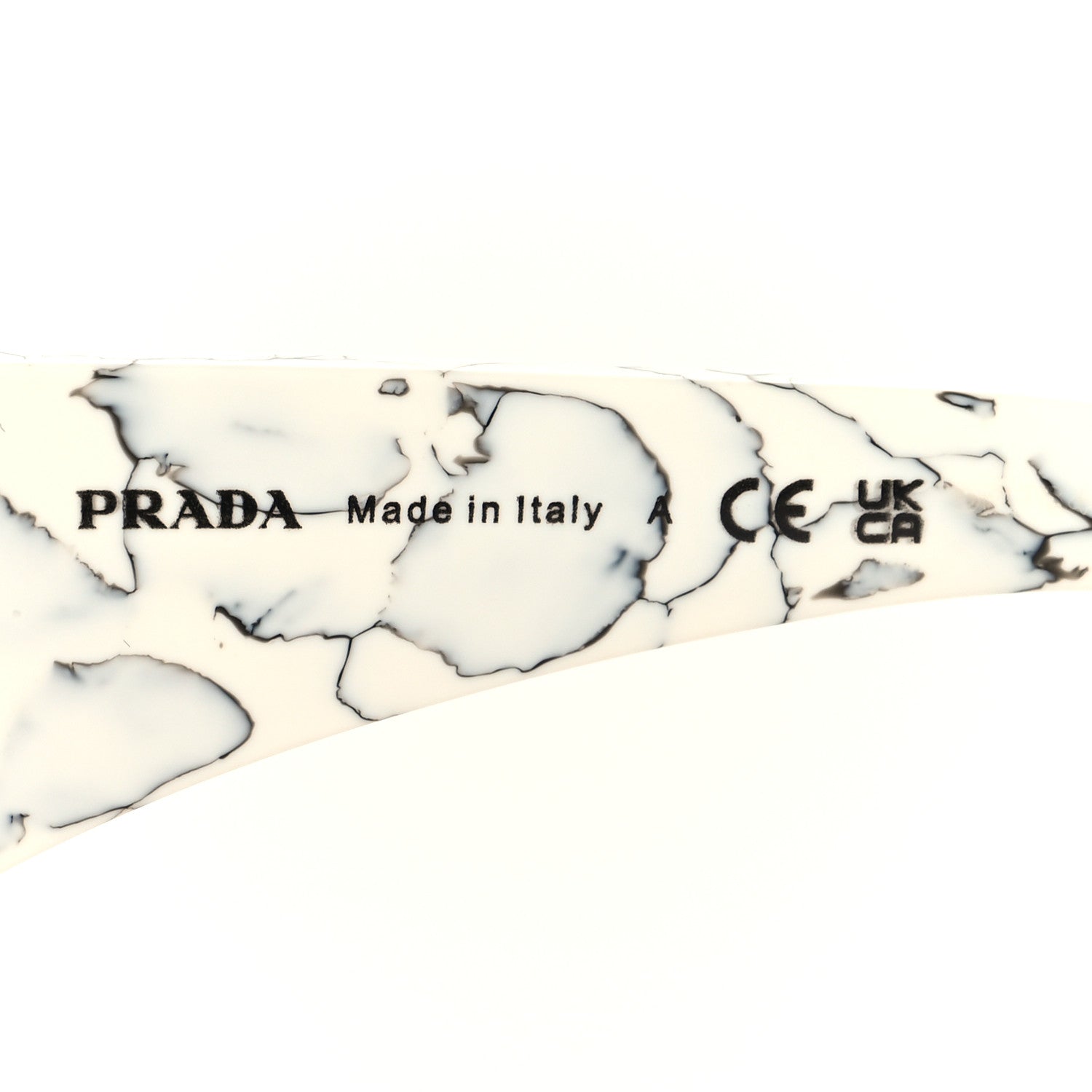 Prada Acetate Symbole Sunglasses SPR 13Z White Marble 6 of 7